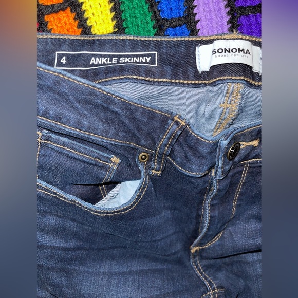 SONOMA ANKLE SKINNY JEGGINGS SIZE 1 - Picture 6 of 10